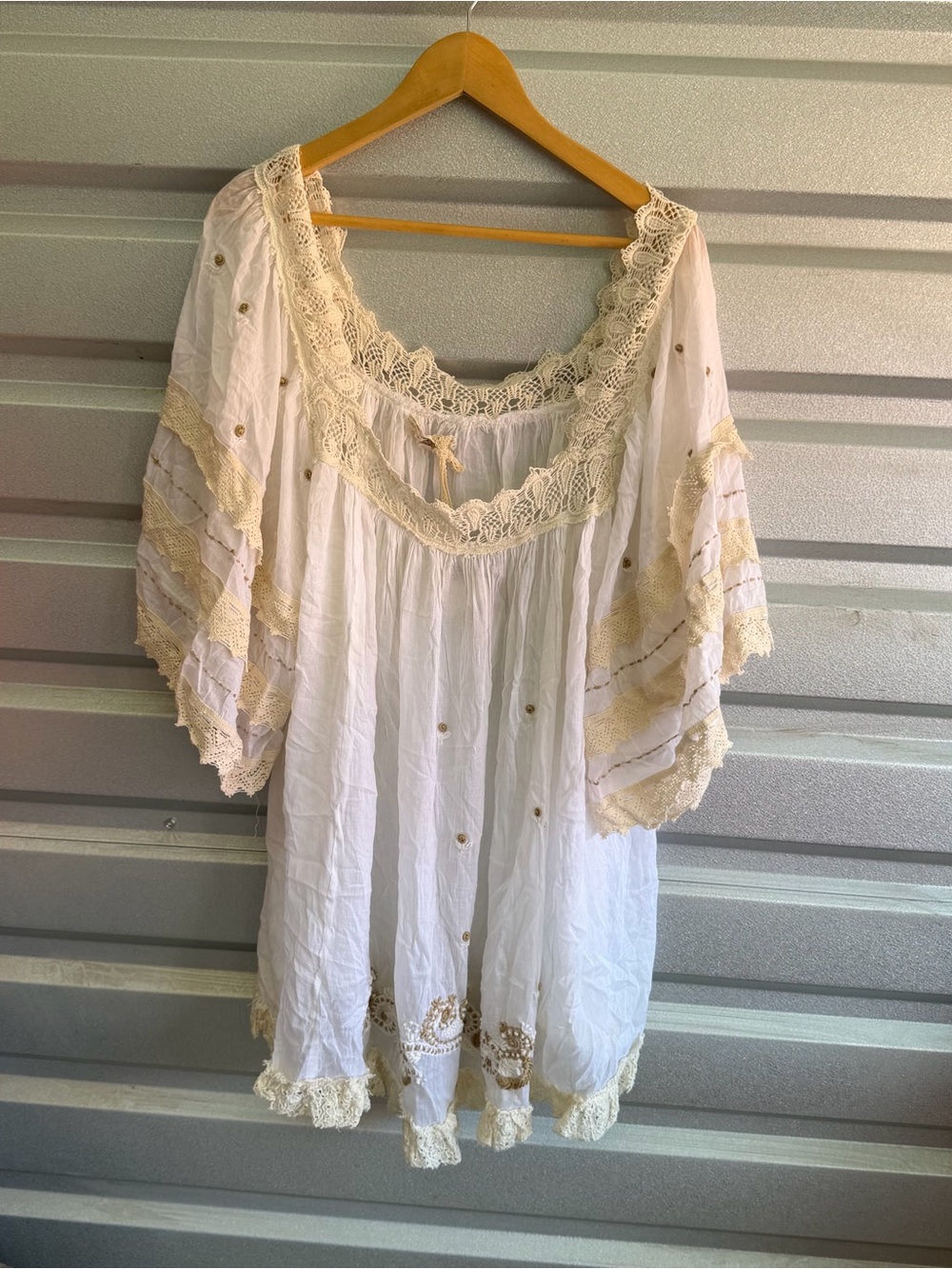 Antica Sartoria NWT square neck mini dress with embroidered flowers